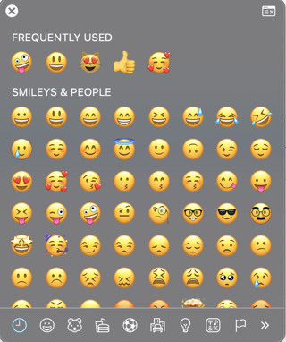 default emoji outlook for mac
